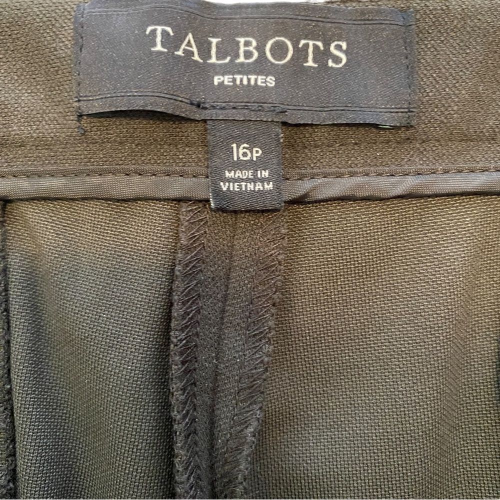 Talbots Dalton Equestrian-Inspired Riding Cropped Pants Loden Green Size 16P - Picture 5 of 10